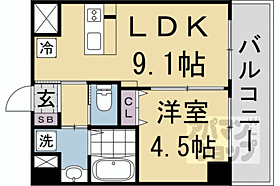 京都府京都市中京区壬生神明町（賃貸マンション1LDK・6階・31.82㎡） その2