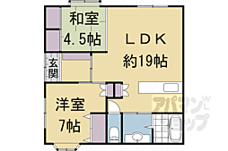 インプレス金閣 2LDKの間取図画像
