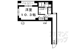 ビレイユ真英富小路高辻 1階1Kの間取り