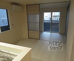 阪急京都本線 西京極駅 徒歩14分の賃貸アパート 3階2LDKのリビング/ダイニング