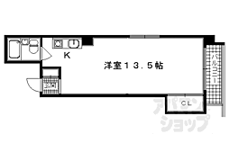 ラ.フォーレ堺町 ワンルームの間取図画像