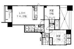 アンビエント京都駅前 2LDKの間取図画像