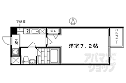 プレサンスＮＥＯ京都烏丸 9階1Kの間取り