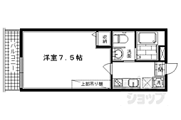 阪急京都本線 大宮駅 徒歩8分の賃貸マンション 4階1Kの間取り