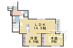 アドバンスコート四条堀川 2階