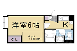 レオパレス三条東山 1階/101