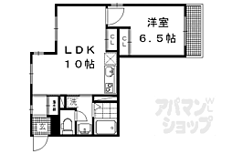 第二下堤谷口マンション 1LDKの間取図画像