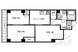 シャトーレスト 3DKの間取図画像