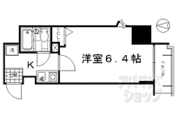 エスリード京都駅前 1Kの間取図画像