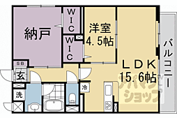 グランジェリサーチパークイースト 2LDKの間取図画像