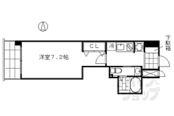 エステムプラザ東山邸 1Kの間取図画像