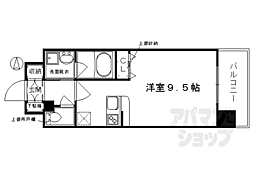 ベラジオ烏丸御池2 1Kの間取図画像