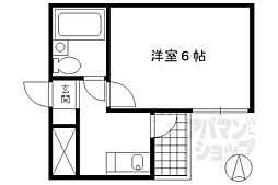 御幸町ハイツ 1Kの間取図画像
