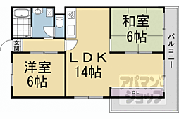 ロイヤル室町 2LDKの間取図画像