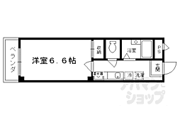 Amare亀乃子 1Kの間取図画像