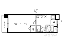 プロスペクト河原町五条 1Kの間取図画像