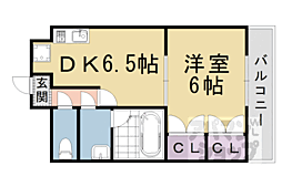 ライオンズマンション東山弐番館 1DKの間取図画像