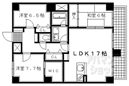 御所南レジデンシャル 3LDKの間取図画像