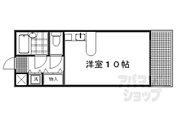ヴィラ荒神口 ワンルームの間取図画像