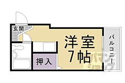 めぞんiCHi 1Kの間取図画像