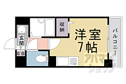 プレサンス京都清水 ワンルームの間取図画像