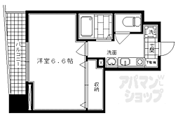 ベラジオ二条城前 1Kの間取図画像
