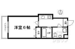 ラクティー四条寺町 1Kの間取図画像