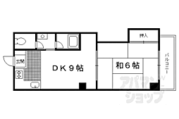 柳風館 1LDKの間取図画像