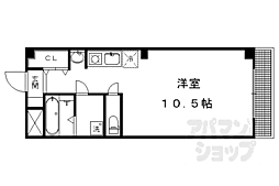 A.Y.M.三条 ワンルームの間取図画像