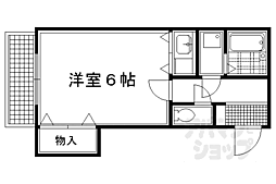 熊野道谷口マンション ワンルームの間取図画像