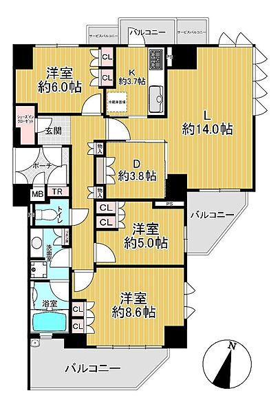 間取りを拡大表示