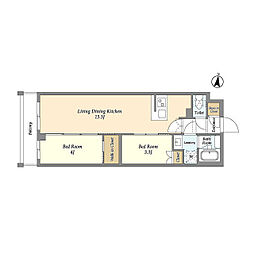 間取図画像 2LDK