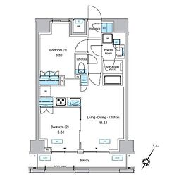間取図画像 2LDK