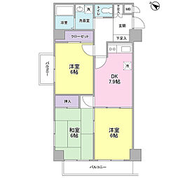 メゾンムラセ 3DKの間取図画像