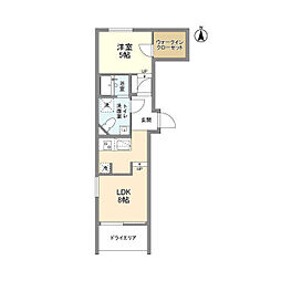 MYRIARESIDENCE 1LDKの間取図画像