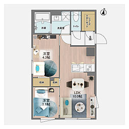 ウェルスクエア方南町II 1階/101