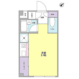 ESY表参道 ワンルームの間取図画像
