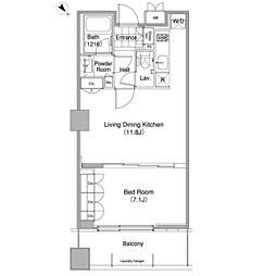 コンフォリア東池袋WEST 1LDKの間取図画像