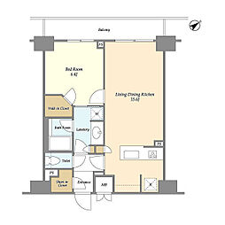 ラティエラ板橋 1LDKの間取図画像