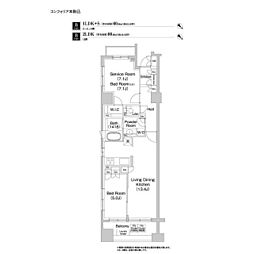 COMFORIA本駒込 1SLDKの間取図画像