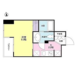 プロスペクト荻窪 1Kの間取図画像