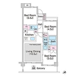 COMFORIA上池台 3LDKの間取図画像
