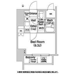 コンフォリア押上 1Kの間取図画像