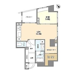 Daffitto天王洲 1LDKの間取図画像