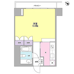 フォレストタウン参宮橋 1Kの間取図画像