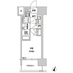 ラクラス幡ヶ谷 1Kの間取図画像