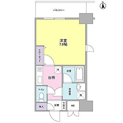 セレーノ品川 1Kの間取図画像
