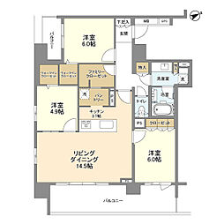 リエトコート浅草橋 3LDKの間取図画像