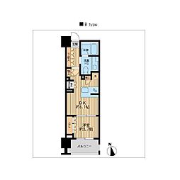 ニューシティアパートメンツ芝公園 1LDKの間取図画像