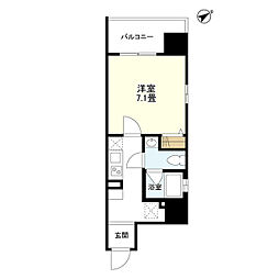 リバーレ浅草駒形 1Kの間取図画像